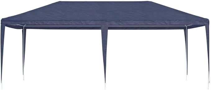Blue Polyethylene Party Tent 13x20 ft with UV-Resistant Materials for Outdoor Events, Water-Resistant and Durable Construction Includes Mounting Hardware for Easy Setup