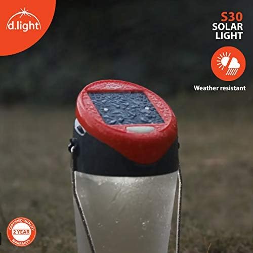 d.light S30 Solar Lantern - Ultra-Bright LED Light for Outdoor and Indoor Use, Including Camping, Hiking, Fishing, Power Outages, Emergencies, and Hurricane Survival Kits