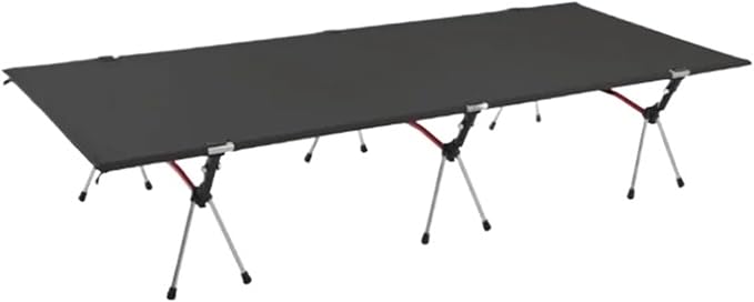 Folding Camping Cot Camping Bed Aluminum Alloy Folding Ultra-Light Lightweight Outdoor Camping Tent Break 4/3pcs Rods(80cm Balck A)