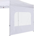 COOSHADE Instant SunWall 8x8 SideWall for Pop up Canopy Tent, 1 Pack Sidewall with Mesh Window Only, White