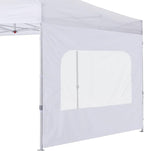 COOSHADE Instant SunWall 8x8 SideWall for Pop up Canopy Tent, 1 Pack Sidewall with Mesh Window Only, White