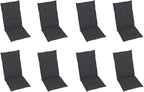 Reclining Patio Chairs with Cushions 8 pcs,Outdoor Folding Chair,Lounge Chair,Portable Camping Chair,Tanning Chairs for Outside,Garden Chair,for Outdoor Patio, Campsite, or Yard,Solid Teak Wood