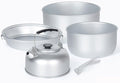 Camping Cookware Kit Outdoor Aluminum Cooking Set Water Kettle Pan Pot Travelling Hiking Picnic BBQ Tableware Equipment No Layer