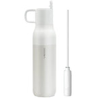 Vsitoo 25oz Insulated Stainless Steel Filtered Water Bottle for Travel and Everyday Use ，5-Stage 0.01μm Ultra-Strong Filtration，Reusable，Improves Taste，for Hiking, Cycling, Gym & Outdoor Use，White