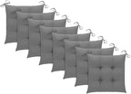 Patio Dining Chairs 8 pcs with Cushions,Outdoor Chairs,Decorative Chair,Reception Chair,Picnic Chair,Camping Chair,Breakfast Chair,Bistro Chair,for Backyard,Garden,Porch, Solid Acacia Wood
