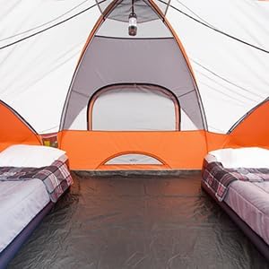 CORE Tent for Family Camping, Hiking and Backpacking | 3 Person / 4 Person / 6 Person / 9 Person Person Dome Camp Tents with Included Tent Gear Loft for Outdoor Accessories