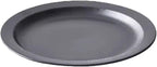 Camping Plates Japanese Style Black Breakfast Tableware Creative Set Bowls and Plates Home Steak Western Flat Salad Decorative Plate(7PCS)