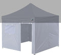 Eurmax USA Full Zippered Walls for 10 x 10 Easy Pop Up Canopy Tent,Enclosure Sidewall Kit with Roller Up Mesh Window and Door 4 Walls ONLY,NOT Including Frame and Top(Grey)