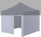 Eurmax USA Full Zippered Walls for 10 x 10 Easy Pop Up Canopy Tent,Enclosure Sidewall Kit with Roller Up Mesh Window and Door 4 Walls ONLY,NOT Including Frame and Top(Grey)