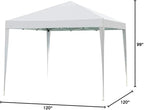 Impact Canopy 10' x 10' Canopy Tent Gazebo with Dressed Legs, White