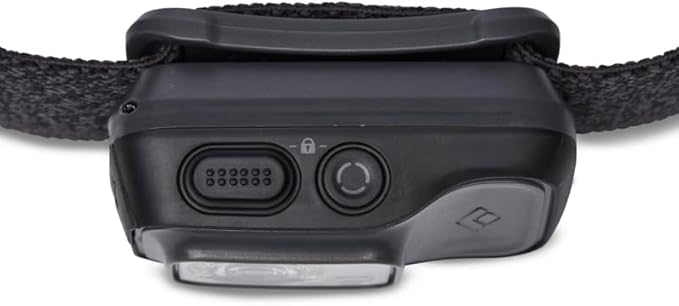 BLACK DIAMOND Cosmo 350-R Rechargeable Headlamp | 350 Lumens | Micro-USB Charging | Waterproof, Dimmable Light for Camping & Hiking | Graphite