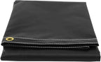 Mytee Products (2 Pack) 8' x 10' Heavy Duty Black 18oz Vinyl Utility Tarp Waterproof, Multipurpose, Cars, Boats, Campers, Pool Cover, Tent