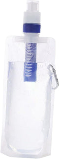 Folding Water Bag with Built Filter for Camping and Hiking Lightweight Portable Water Pouch for Outdoor Recreation and Daily Use Large Capacity Reusable Water Container