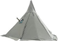 Hot Tents Outdoor Tents Teepee with Stove Hole Waterproof Family Pyramid Tent Camping Backpacking Hiking Mountaineering Heated Shelter