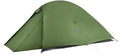 Tent 1/2 Person 20D Nylon Double Layers Ultralight Waterproof Travel Hiking Backpacking Shelter