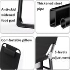 Portable Folding Adult Bed with Detachable Cotton Pad, Heavy Duty Steel Frame Camping Cot for Indoor & Outdoor(195 * 68 * 26CM)
