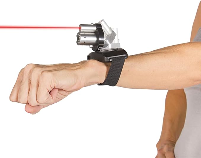 Rechargeable LED Laser Headlamp with an Adjustable Belt for Sensorimotor Control Testing and Physical Therapy Carlo Rinaudo - Inspired Concepts | Motion Control Exercise for Home and Training Use
