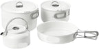 Ceramic Non-Stick Set of Pots Camping Cookware Kit Outdoor Frying Pan Kettle Picnic Tableware Kitchen Utensils