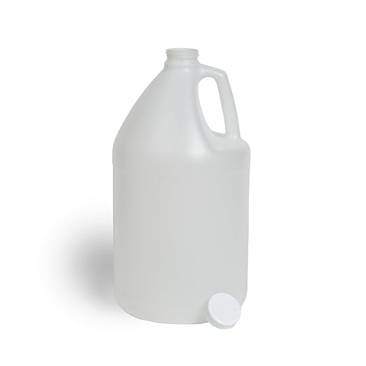FastRack 1 Gallon Water Jug (9-Pack) | Round Reusable Plastic Jugs with Lids | BPA-Free HDPE Water Container for Liquid Storage, Brewing, Camping & Emergency Prep