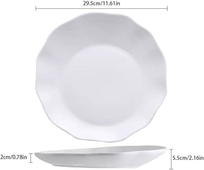 Camping Plates Stir-Fried Dishes, Ritual Dishes, Artistic Conception Dishes, Chinese-Style Private Dishes, Creative Tableware Dishes, Cold Dishes, Cold Dishes Decorative Plate(Medium)