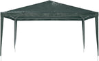 13x13 ft Green Professional Party Tent, Portable Outdoor Shelter for Gatherings, UV-Resistant Polyethylene Material, Water-Resistant Design, Easy Setup with Powder-Coated