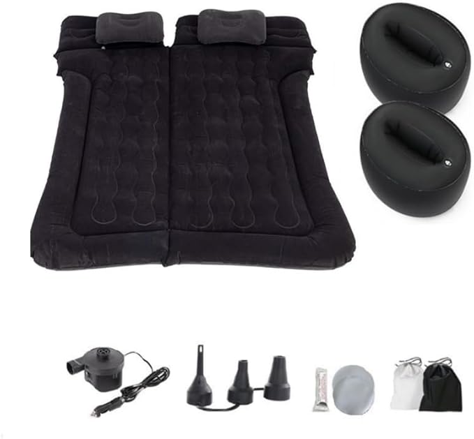 Car Air Mattress for, Travel Bed, Camping Bed Cushion, Inflatable Vehicle Air Cot, Portable Sleeping Pad, Inflatable Mattress,Black