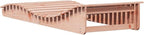 Sun Lounger 80.7"x31.5"x12.4" Solid Wood Douglaspatio Tanning Chair Camping Chairs Recliner Suitable for Garden Courtyard