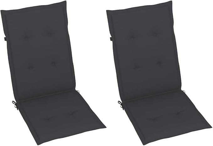 Patio Reclining Chairs,Camp Chair,Barbecue Chairs,Fishing Chairs,Bistro Chair,Coffee Chair,Patio Funiture,for Dining Room,Living Room,Study Room,Garden,2 pcs with Cushions Solid Acacia Wood