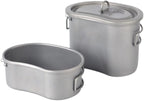 Outdoor Camping Pure Titanium Lunch Box Folding Handle bento Box Mountaineering Ultra-Light Tableware，2pcs/Set
