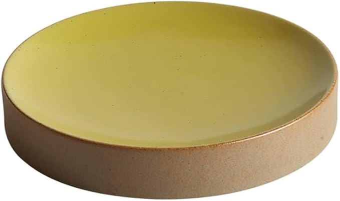Camping Plates Dessert Plate Salad Plate Serving Plate Tray Stoneware Round Ceramic Dinner Plate Flat Dish Dish Cold Dish Tableware Decorative Plate(B,7 INCH)