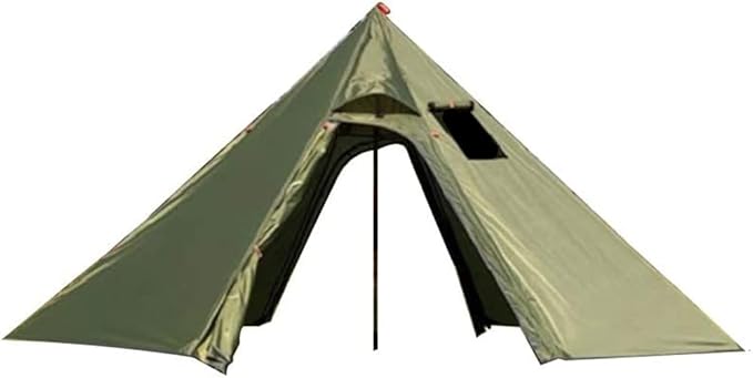 DANCHEL OUTDOOR Backpacking Hot Tent with Stove Jack, 4 Season Lightweight Tipi Tent for 2/4/6 Person Winter Camping Hunting, 10.5FT-16.4FT