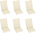 Folding Patio Chairs,Bistro Chair,Patio Funiture,Lawn Chairs,Armchair,Beach Chair,Camp Chair,Coffee Chair,for Outdoor,Fire Pit,Deck,Lawn,Outside,Garden, 6 pcs with Cushions Solid Acacia Wood