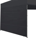Joramoy Instant Canopy SunWall Sidewalls 10x10 for Pop Up Canopy, Walls for Outdoor Canopies, 1 Pack Sidewall Only (Black)