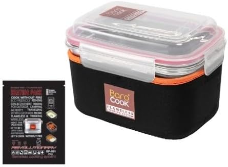Flameless Self-Heating Lunch Box – Portable Food Warmer Oven BC-003/BC-007 – Large/ Extra Large Capacity – Heats Meals, MREs & Cans Under 10 Min – Camping, Travel, Office, Emergency