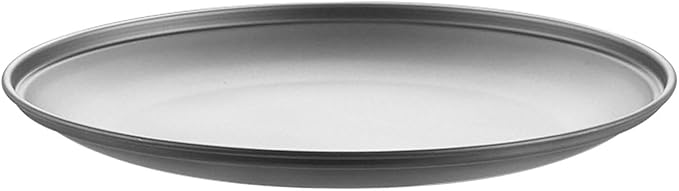 Titanium Shallow Plate - 218mm(8.6") Flat Camping Plate, 100g Lightweight Serving Tray, Ideal for Grilled Food & Breakfast, Stackable Metal Durable Dish RT028T