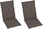 Patio Reclining Chairs,Camp Chair,Barbecue Chairs,Fishing Chairs,Bistro Chair,Coffee Chair,Patio Funiture,for Dining Room,Living Room,Study Room,Garden, 2 pcs with Cushions Solid Acacia Wood