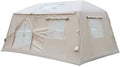 Easy Setup Inflatable Camping Tent, Waterproof 4 Season Air Tent with Hand Pump, Oxford Glamping Tent for 4/6/8 Adults