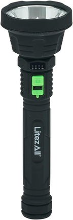 LitezAll Rechargeable Flashlight and Headlamp Combo Pack | 1000 Lumen LED Handheld Flashlight & 250 Lumen Head Lamp | USB Rechargeable, Weather Resistant, Red Light Mode for Camping & Emergencies