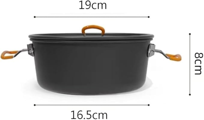 Camping Campfire Utensils, Outdoor Camping Portable Cooker Tableware Picnic Pot Cooking Backpacking Gear