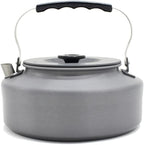 1.1L Portable Ultralight Outdoor Camping Tableware Hiking Collector Heat Ring Water Kettle Teapot Coffee Pot