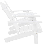 Patio Adirondack Chairs with Tea Table,Garden Chair,Leisure Chair,Bistro Chair,Leisure Chair,Camping Chair,Outdoor Chairs,Conversation Chair,for Patio,Balcony,Party, Solid Wood Fir White