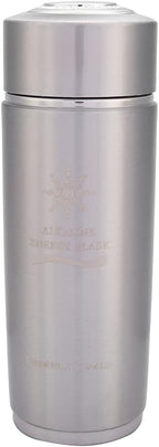 New alkalines Water Bottle, Portable alkalines Ionizer Generator, Stainless Steel Water Filter Bottle, Nano Balance Bio Energy Lonizer Cup Flask for Sports,Camping (Silver)