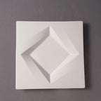 Camping Plates Restaurant Ceramic Tableware Western Steak Dessert Plate Rotating Square Plate White Special-Shaped Plate Decorative Plate