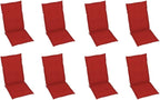 Folding Patio Chairs with Cushions 8 pcs Solid Acacia Wood Balcony Chairs Camping Chair Accent Chair Outdoor Chairs for Bedroom Dining Outdoor Patio