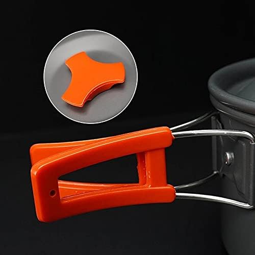Camping Cookware Kit Outdoor Aluminum Cooking Set Kettle Pan Pot for Travelling Hiking Picnic BBQ Tableware Equipment