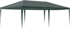 Large Party Tent with Steel Frame and Green Polyethylene Canopy, 13.1 x 19.7 ft Outdoor Shelter for Events and Gatherings, Water-Resistant and Durable, Easy Setup,