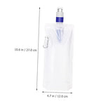 Mipcase 480ml Compact Water Container Portable Water Bag Filter Collapsible Camping Accessory Reusable Water Storage for Hiking Backpacking and Outdoor Use