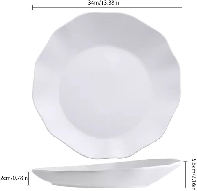 Camping Plates Stir-Fried Dishes, Ritual Dishes, Artistic Conception Dishes, Chinese-Style Private Dishes, Creative Tableware Dishes, Cold Dishes, Cold Dishes Decorative Plate(Large)
