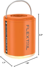 FLEXTAILGEAR Portable Air Pump with Camping Lantern Tiny Pump 2X 4kPa Air Pump for Inflatables Rechargeable Air Mattress Pump with Magnetic Design for Sleeping Pads, Pool Floats, Swimming Rings(OG)