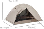 Ultralight Double Layer Waterproof 2/3/4 Person 4 Season Backpacking Dome Tent – Easy Setup Outdoor Essenssial Gear for Camping, Hiking, Hunting and Mountaineering